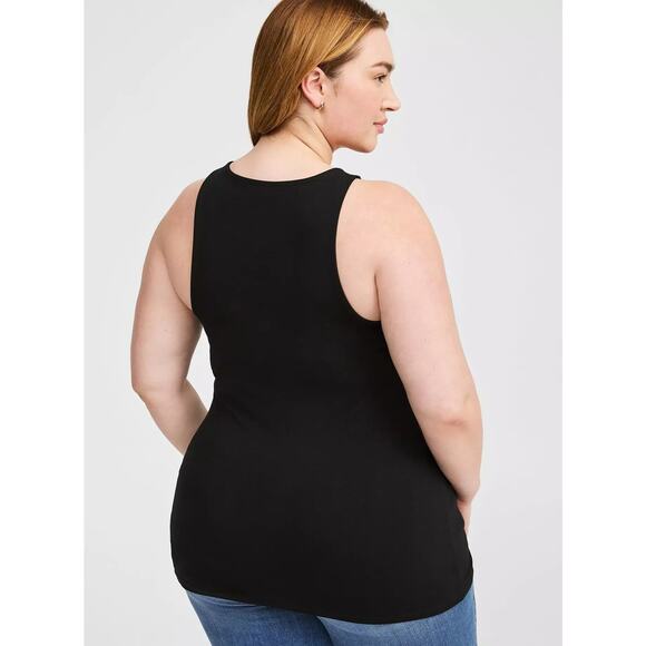 Torrid Foxy Mesh Inset Tank – Black – Size 4X - Picture 5 of 10